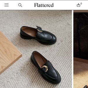 NWOT Flattered Stella Leather Women's Loafer Size 41(11) Black